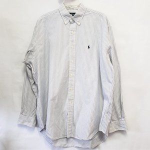 Ralph Lauren Blake Mens striped blue White Dress M